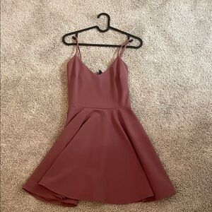 Flowy Skirt Spaghetti Strap Dress